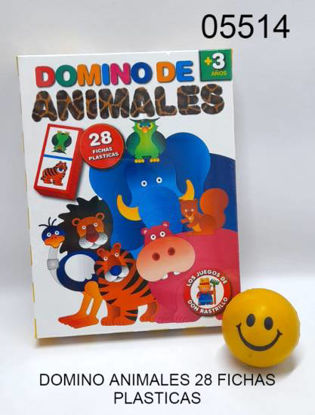 Imagen de DOMINO ANIMALES 28 FICHAS PLASTICAS 3.25
